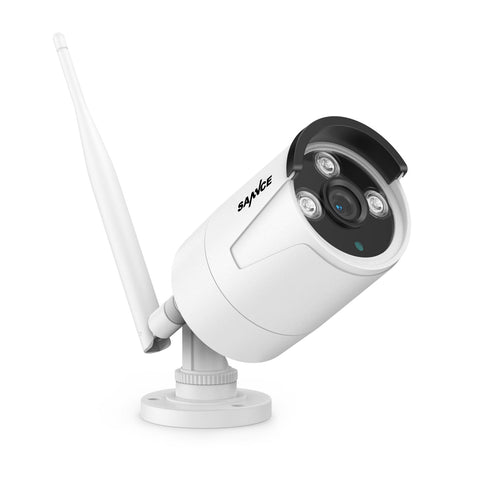 3MP Wireless Security Camera, 2Pcs WiFi IP Cameras for SANNCE N48WHE NVR, AI Human Detection, Work with Alexa, 100ft Night Vision, Remote Access & Smart Motion Alerts