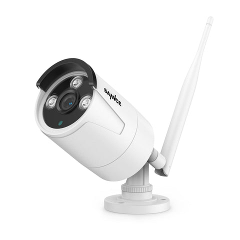 3MP Wireless Security Camera, 2Pcs WiFi IP Cameras for SANNCE N48WHE NVR, AI Human Detection, Work with Alexa, 100ft Night Vision, Remote Access & Smart Motion Alerts