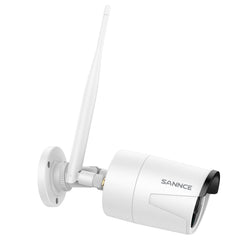 Certified Refurbished, 5MP Wireless Security Camera, 2Pcs WiFi IP Cameras for SANNCE N48WHE NVR, AI Human Detection, Work with Alexa, 100ft Night Vision, Remote Access & Smart Motion Alerts