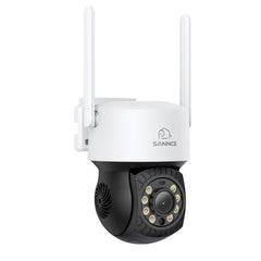 5MP 16-Channel Wireless CCTV System, 8MP NVR, PT WiFi Cameras, AI Audio, Human Detection, Work With Alexa (2xPT Cameras + 1x4MP Dual-Lens Wide-Angle Camera)