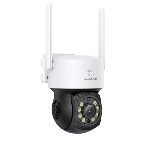5MP 16-Channel Wireless CCTV System, 8MP NVR, PT WiFi Cameras, AI Audio, Human Detection, Work With Alexa (2xPT Cameras + 2x4MP Dual-Lens Wide-Angle Camera)