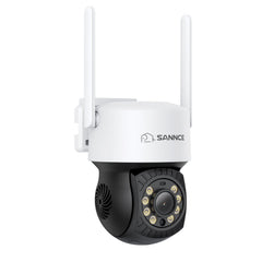 3MP 16-Channel Wireless CCTV PT & Bullet Camera System, 8MP NVR, 3MP Pan & Tilt WiFi IP Cameras, Audio Recording, AI Human Detection, Work With Alexa (6xPT Camera, 6xBullet Camera and 8MP 16CH NVR)