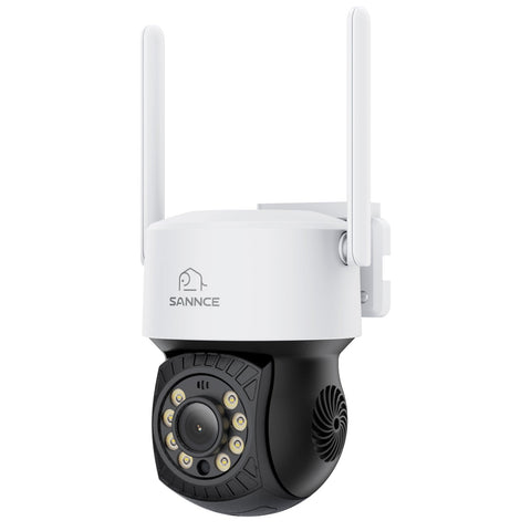 5MP 16-Channel Wireless CCTV System, 8MP NVR, PT WiFi Cameras, AI Audio, Human Detection, Work With Alexa (6xPT Cameras + 1x4MP Dual-Lens Wide-Angle Camera)