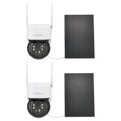 Wire-Free Battery IP Camera - Solar Powered, 2K 4MP, Pan & Tilt, Color Night Vision, 2-Way Audio, Works with Alexa, PIR Humanoid Detection