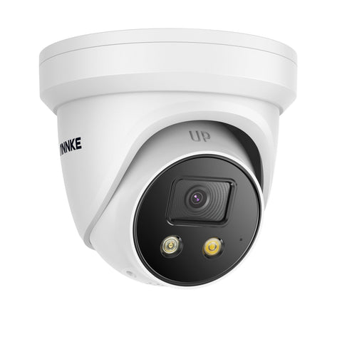 C800X - 4K Outdoor PoE Security Camera, 1/1.8'' BSI Sensor, f/1.6 Aperture (0.003 Lux), Siren & Strobe Alarm, Two-Way Audio, Human & Vehicle Detection, Perimeter Protection, Works with Alexa, All-Metal Housing