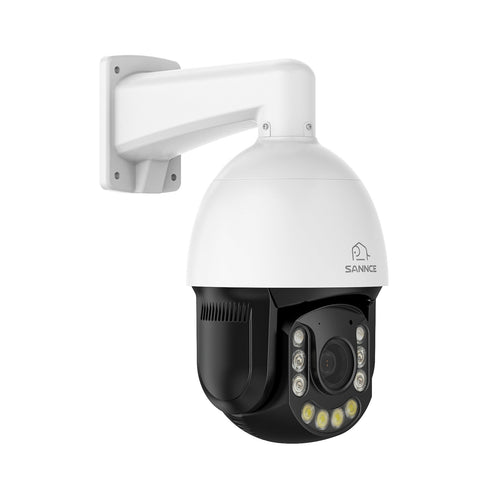 4K 8-Channel PoE Security NVR System with 3PCS 8MP Cameras, 1X 20X PTZ + 2X Bullet IP Cameras, Auto Tracking, Two-Way Audio, Night Vision