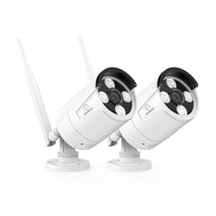 8MP Wireless Security Camera, 2PCS Wi-Fi IP Cameras for SANNCE N98WHG NVR, Human Detection& Smart Motion Alerts, 100ft Night Vision, Two-Way Audio, Work with Alexa