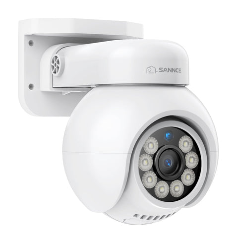 Certified Refurbished 4K 8MP UHD PoE Security Outdoor PT IP Camera - Pan & Tilt, Smart Vehicle Detection, Two-way Audio, Up to 256G TF card torage, Support Onvif