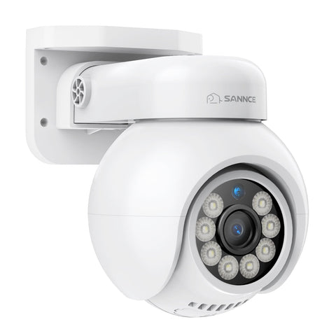 10 Channel 4K 24/7 PoE Security Camera System, 8MP Pan-Tilt Turret & Bullet IP Cameras, AI Human/Vehicle Detection, Two-Way Audio