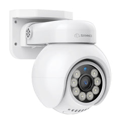 2PCS 4K 8MP UHD PoE Security Outdoor PT IP Camera - Pan & Tilt, Smart Vehicle Detection, Two-way Audio, Up to 256G TF card storage, Support Onvif, Work with SANNCE N98PBD/N96PBK
