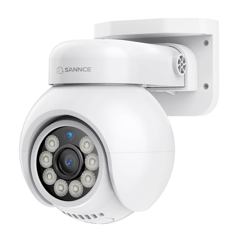 10 Channel 4K PoE Security Camera System with 6 Cameras, 8MP Outdoor Pan-Tilt IP Cameras, AI Detection, Smart Tracking, Color Night Vision, H.265+, Two-Way Audio