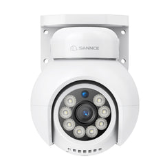 10 Channel 4K 24/7 PoE Security Camera System, 8MP Pan-Tilt Turret & Bullet IP Cameras, AI Human/Vehicle Detection, Two-Way Audio