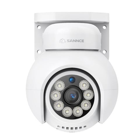 10 Channel 4K PoE Security Camera System with 6 Cameras, 8MP Outdoor Pan-Tilt IP Cameras, AI Detection, Smart Tracking, Color Night Vision, H.265+, Two-Way Audio