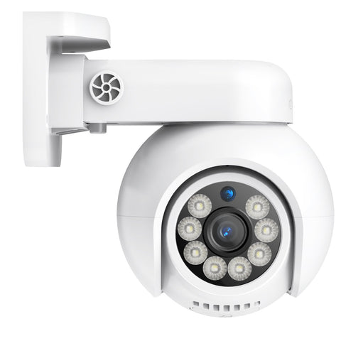 10 Channel 4K 24/7 PoE Security Camera System, 8MP Pan-Tilt Turret & Bullet IP Cameras, AI Human/Vehicle Detection, Two-Way Audio