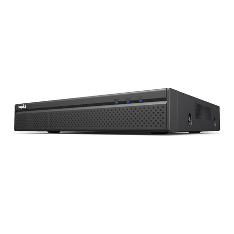 4K 8 Channel H.265+ Security PoE NVR - Support up to 10CH for 8 x PoE Cameras + 2 x WiFi IP Cameras, ONVIF Supported, Audio Recording
