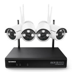 8MP 10-Channel Wireless Security Camera System, Two-Way Audio, IP66 Waterproof, Smart AI Human Detection, Work With Alexa