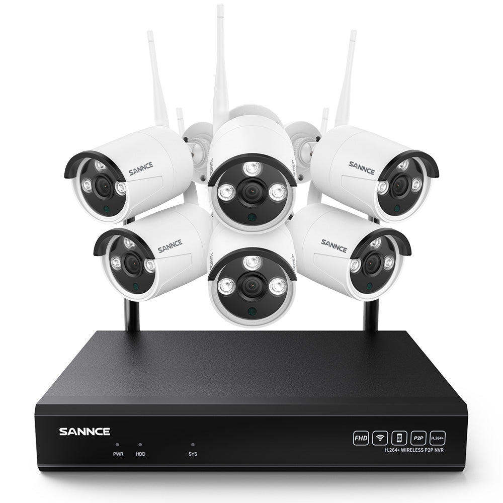 8MP 10-Channel Wireless Security Camera System, Two-Way Audio, IP66 Waterproof, Smart AI Human Detection, Work With Alexa