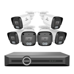 5MP 8 Channel PoE Security System, 6MP NVR, S+265., Human & Vehicle Detection, Smart Playback, Smart Notification with Image Attached