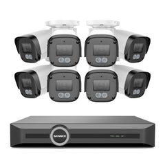 3MP 8 Channel PoE Security System, 6MP NVR, S+265., Smart Motion Detection, Smart Playback, Smart Notification with Image Attached