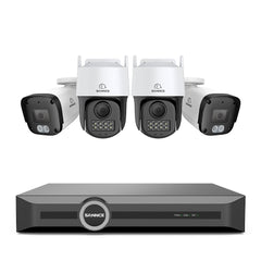 ER500 - 5MP 8 Channel PoE Security System, 6MP NVR + PT IP Cameras, S+265., AI Human & Vehicle Detection, Smart Playback, Smart Notification with Image Attached