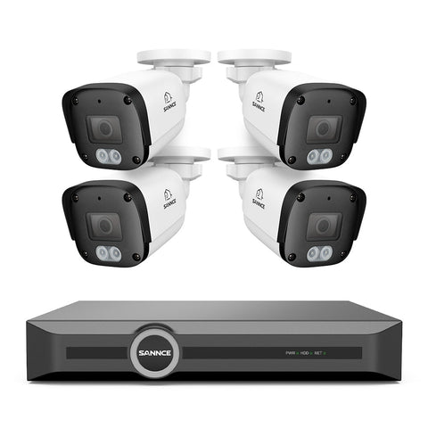 3MP 8 Channel PoE Security System, 6MP NVR, S+265., Smart Motion Detection, Smart Playback, Smart Notification with Image Attached
