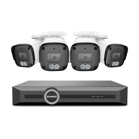 EH500 - 5MP 8 Channel PoE Security System, 6MP NVR, S+265., Smart AI Human & Vehicle Detection & Playback, Smart Notification with Image Attached
