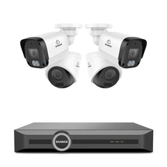 EH500 - 5MP 8 Channel PoE Security System, 6MP NVR, S+265., Human & Vehicle Detection, Color Night Vision, Smart Playback, IP67, Audio Recording, Smart Notification with Image Attached