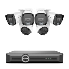 Sistema de Seguridad PoE de 8 Canales 5MP, NVR 6MP, S+265., Detección de Humanos y Vehículos, Reproducción Inteligente, Notificación Inteligente con Imagen Adjunta