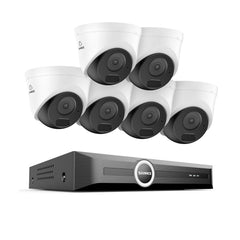 5MP 8 Channel PoE Security System, 6MP NVR, S+265., Human & Vehicle Detection, Smart Playback, Smart Notification with Image Attached