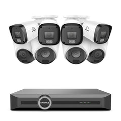 3MP 8 Channel PoE Security System, 6MP NVR, S+265., Smart Motion Detection, Smart Playback, Smart Notification with Image Attached