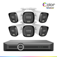 3MP 8-Channel PoE Security Camera System with 6MP NVR, F1.0 Full Color Night Vision, 6Pcs 2K Cameras, AI Human & Vehicle Detection, S+265