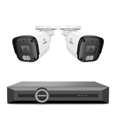 FW800 - 4K POE Security Camera System w/ Audio, AI Detection, Dual-Light Color Night Vision, IP67 Waterproof