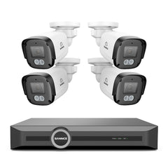 FW800 - 4K POE Security Camera System w/ Audio, AI Detection, Dual-Light Color Night Vision, IP67 Waterproof