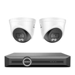 WD800 - 4K POE Security Camera System w/ Audio, AI Detection, Dual-Light Color Night Vision, IP67 Waterproof (8CH + 2 Cams)