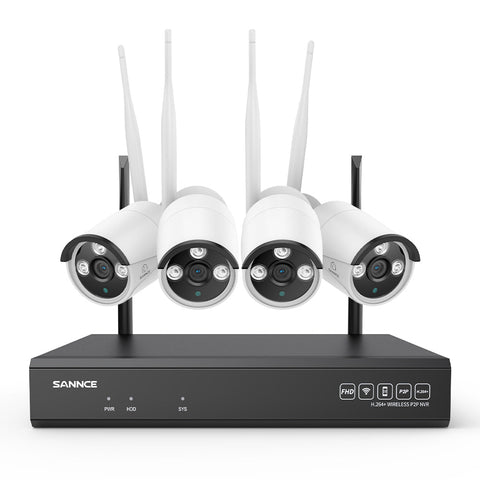 4K 8-Channel Wireless Security Camera System, 8MP NVR, 8MP WiFi IP Camera, Two-Way Audio, IP66 Waterproof, Smart AI Human Detection, Work With Alexa