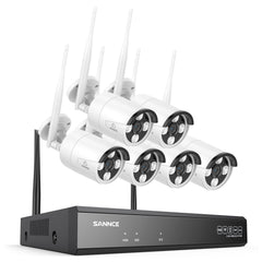 4K 16-Channel Wireless Security Camera System, 8MP NVR, 8MP WiFi IP Camera, Two-Way Audio, IP66 Waterproof, Smart AI Human Detection, Work With Alexa