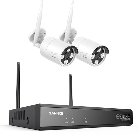4K 8-Channel Wireless Security Camera System, 8MP NVR, 8MP WiFi IP Camera, Two-Way Audio, IP66 Waterproof, Smart AI Human Detection, Work With Alexa
