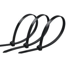 Cable Zip Ties, Pack of 100 Black Assorted Sizes 12/8/6/4 Inch, Multi-Purpose Self-Locking Nylon Cable Cord Management ,Plastic Wire Ties for Home, Office, Garden, Workshop